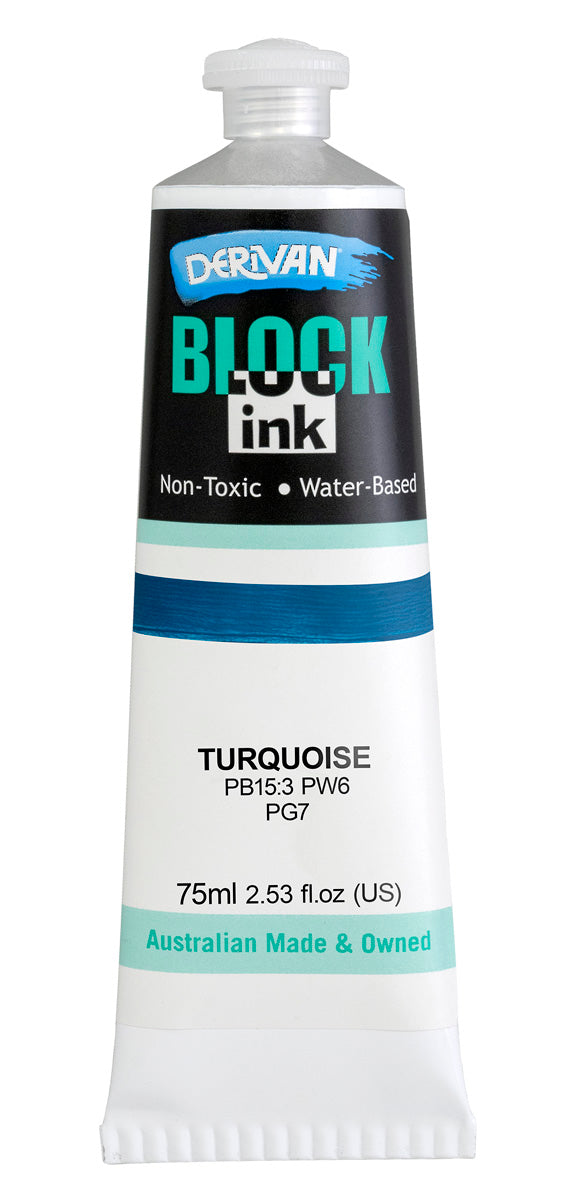 DERIVAN BLOCK INK 75ML TURQUOISE