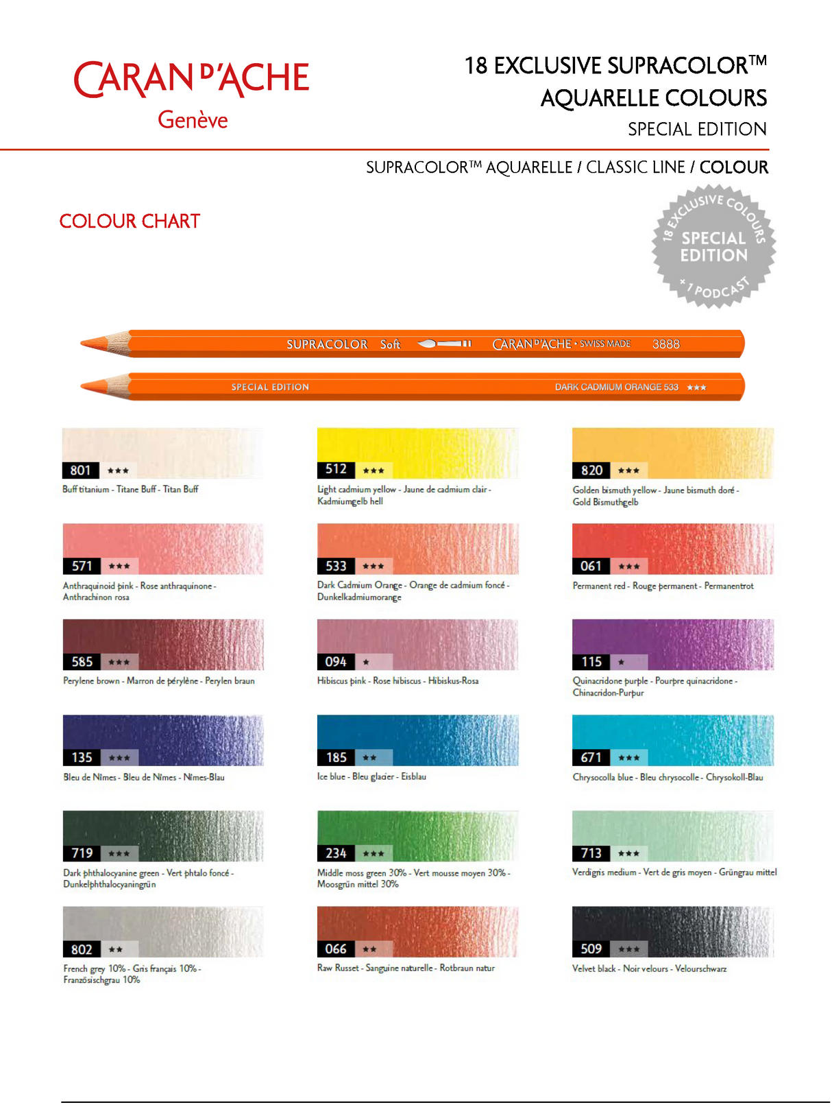 SUPRACOLOUR SET 18s SPECIAL EDITION