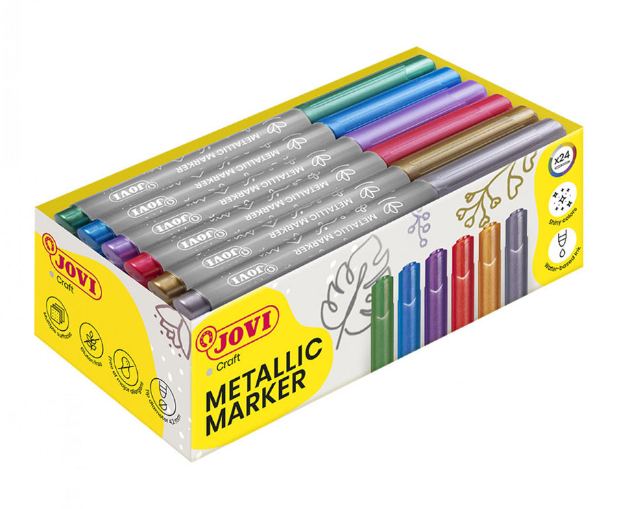 JOVI DECOR METALLIC PEN CLASS PACK 24