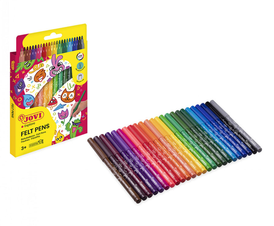 JOVI WASHABLE FELT-TIP PEN 24s