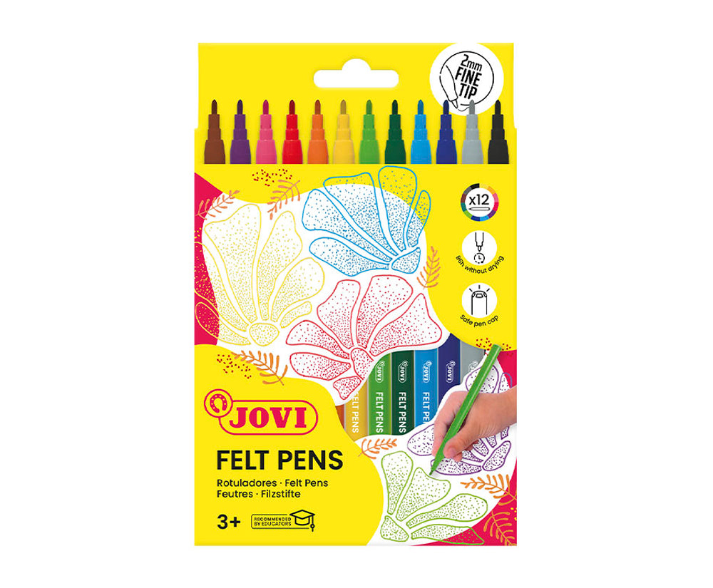 JOVI WASHABLE FELT-TIP PEN FINE12s