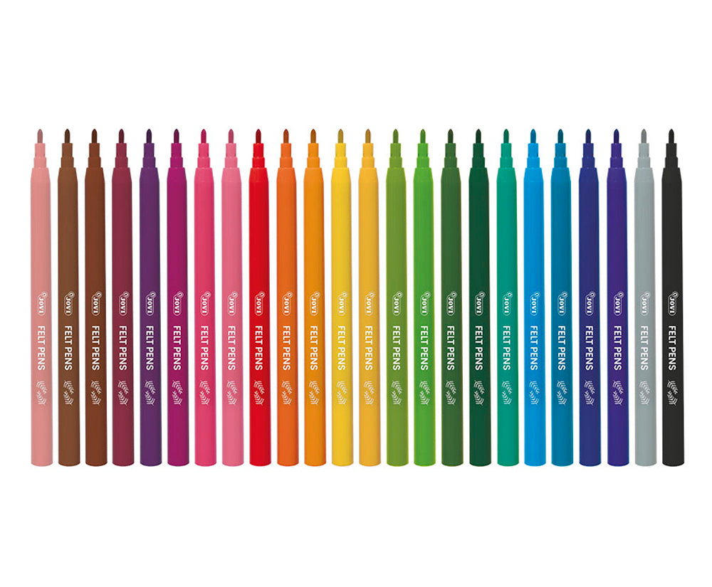 JOVI WASHABLE FELT-TIP PEN FINE 24s