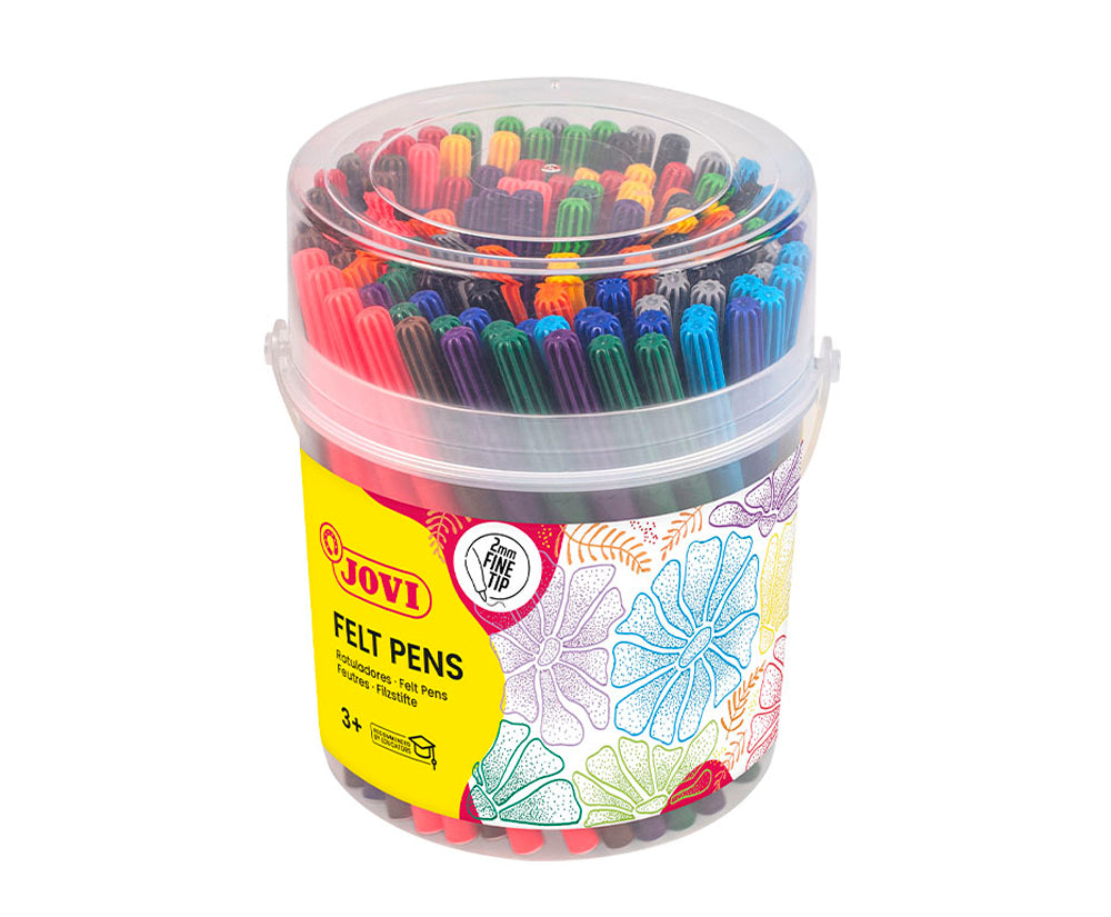 JOVI WASHABLE FELT-TIP PEN FINE TUB 120's
