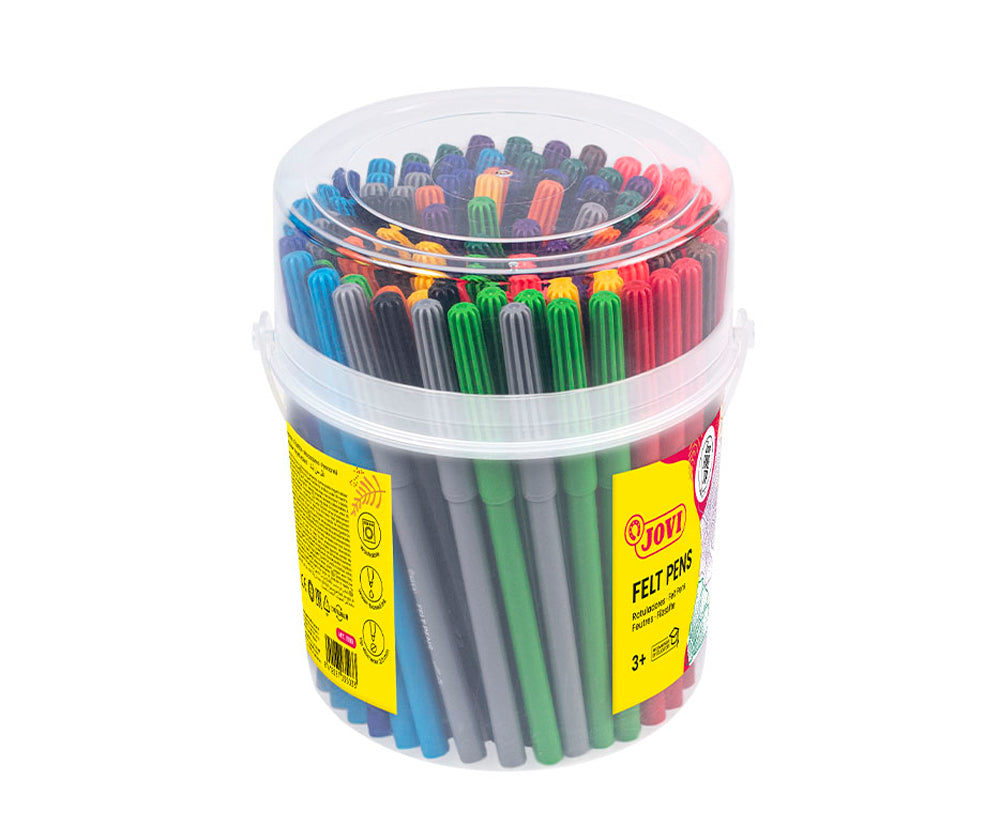 JOVI WASHABLE FELT-TIP PEN FINE TUB 120's