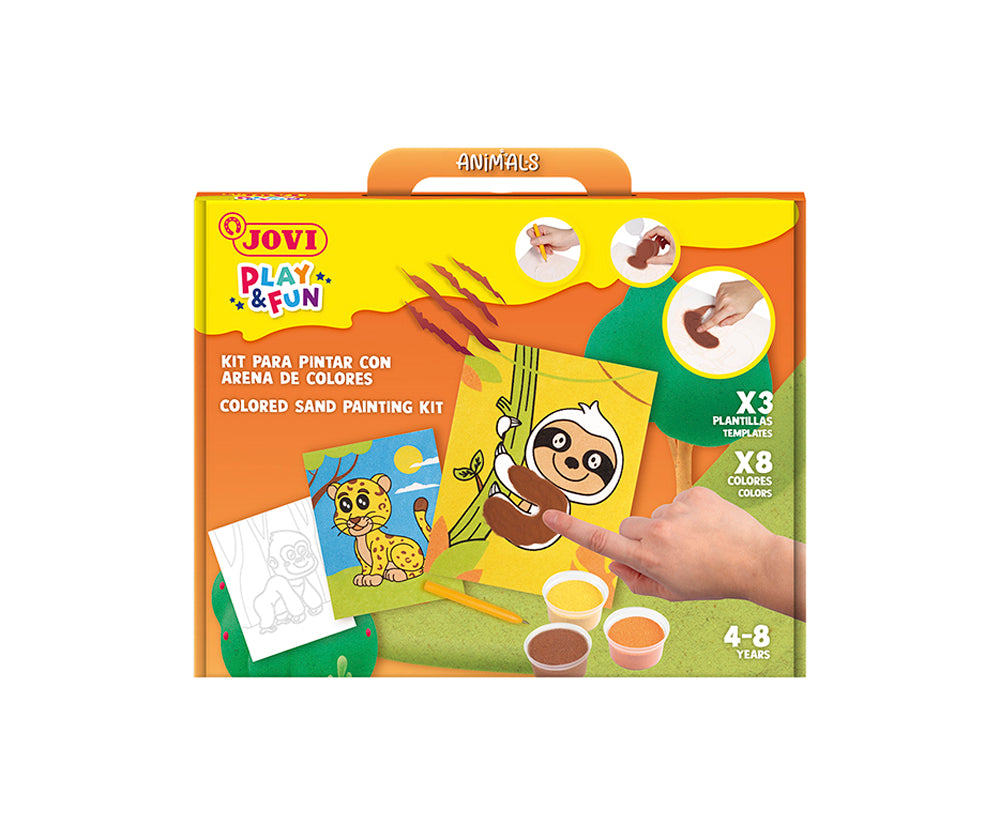 JOVI PLAY&FUN Sand Painting Kit Animals