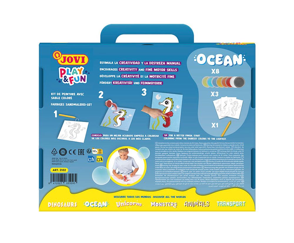 JOVI PLAY&FUN Sand Painting Kit Ocean