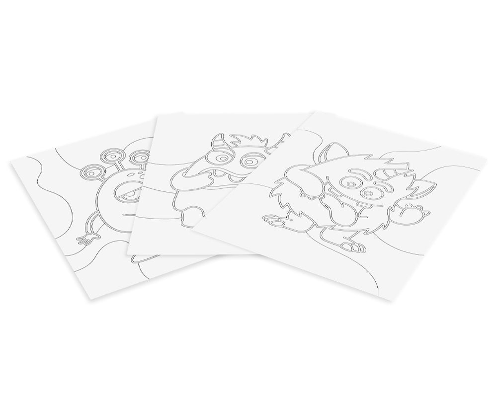 JOVI PLAY&FUN Sand Painting Kit Monsters