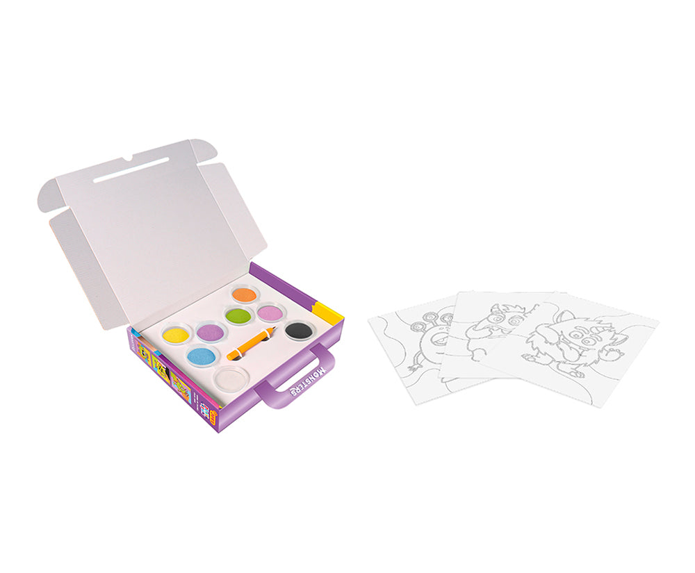 JOVI PLAY&FUN Sand Painting Kit Monsters