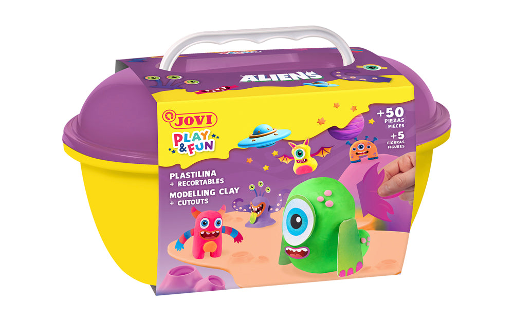 JOVI PLAY&FUN Modelling Clay Trunk Aliens
