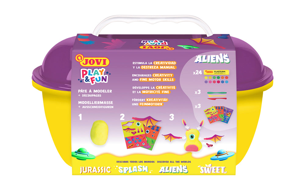 JOVI PLAY&FUN Modelling Clay Trunk Aliens