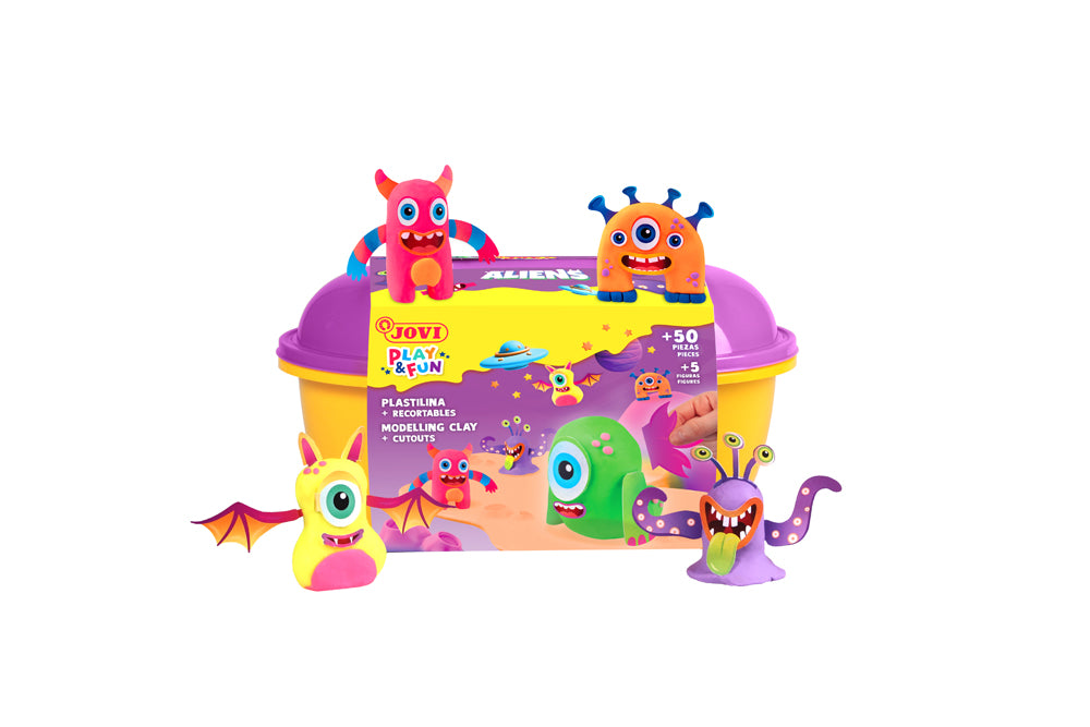JOVI PLAY&FUN Modelling Clay Trunk Aliens