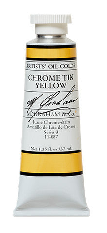 M GRAHAM OIL 37ML CHROME TIN YELLOW