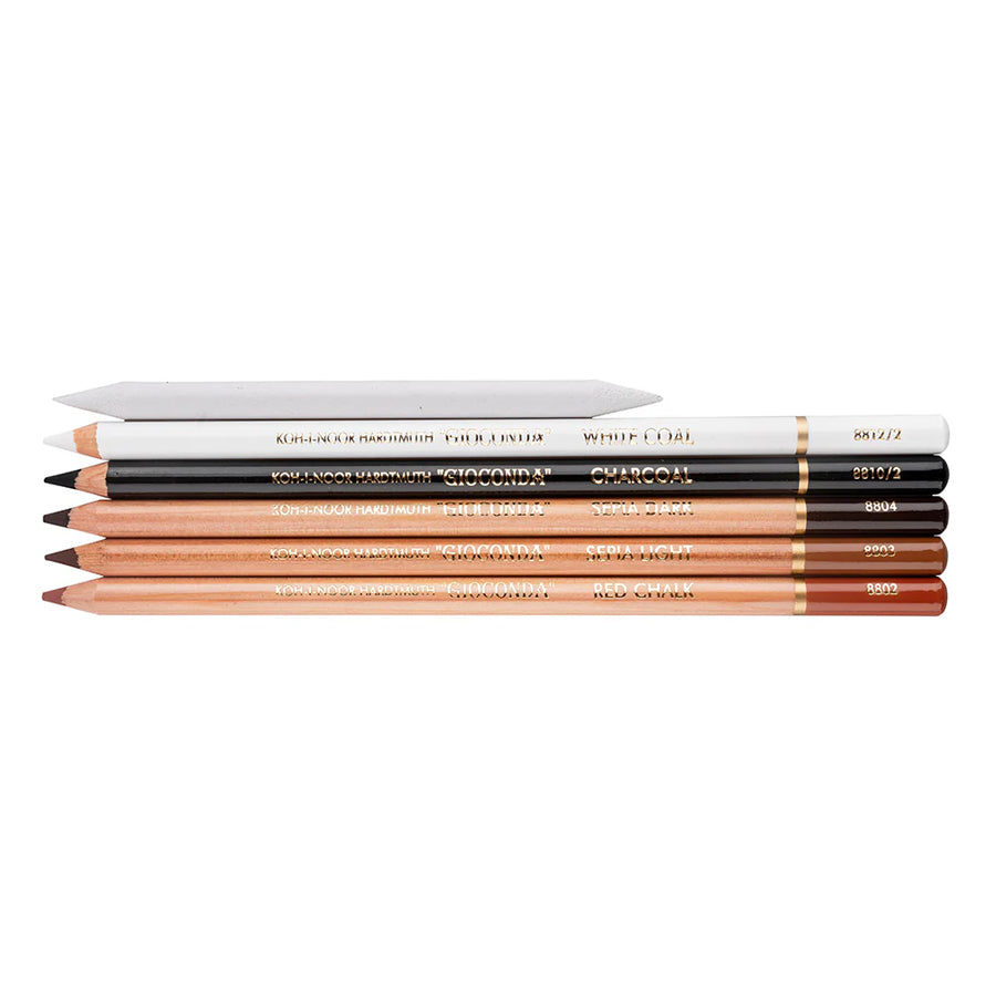 GIOCONDA ART SET 5 PENCILS/BLENDER