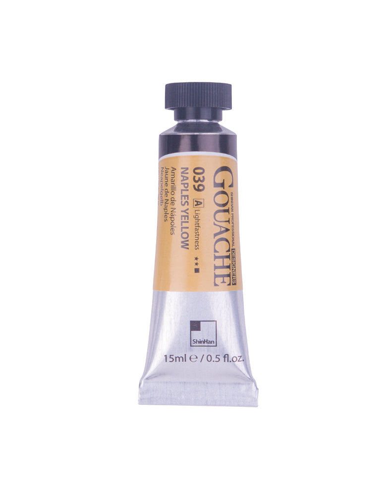 SHINHAN PROFESSIONAL GOUACHE 15ML NAPLES YELLOW