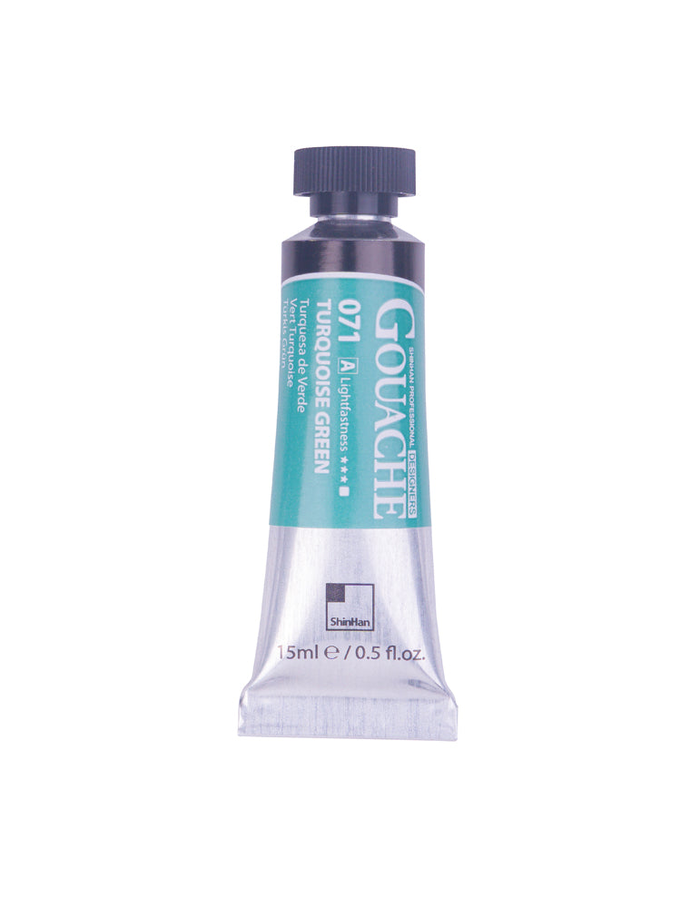 SHINHAN PROFESSIONAL GOUACHE 15ML TURQUOISE GREEN