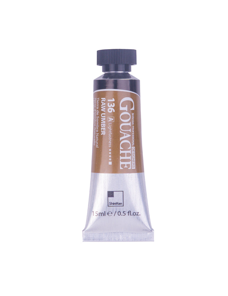 SHINHAN PROFESSIONAL GOUACHE 15ML RAW UMBER