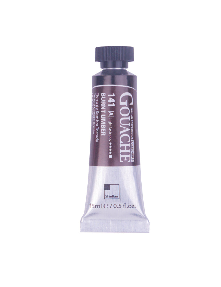 SHINHAN PROFESSIONAL GOUACHE 15ML BURNT UMBER