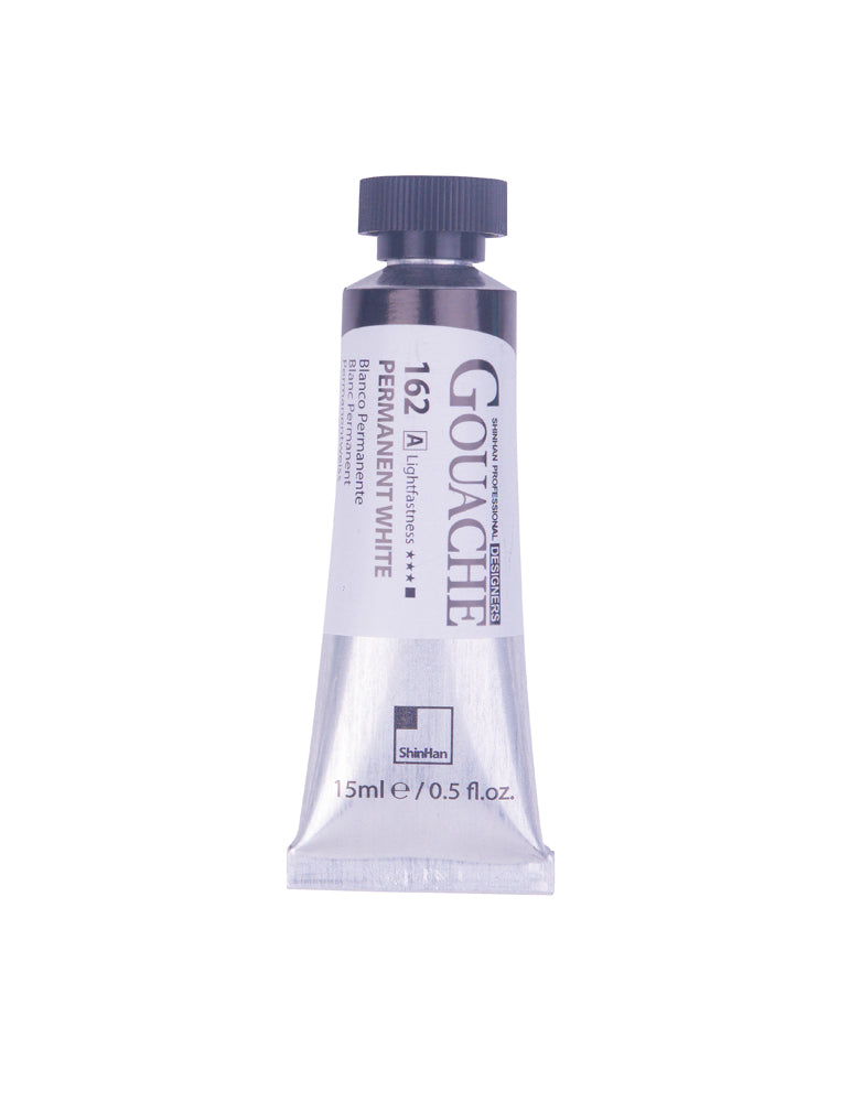 SHINHAN PROFESSIONAL GOUACHE 15ML PERMANENT WHITE