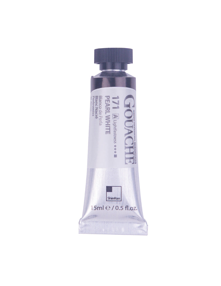 SHINHAN PROFESSIONAL GOUACHE 15ML PEARL WHITE