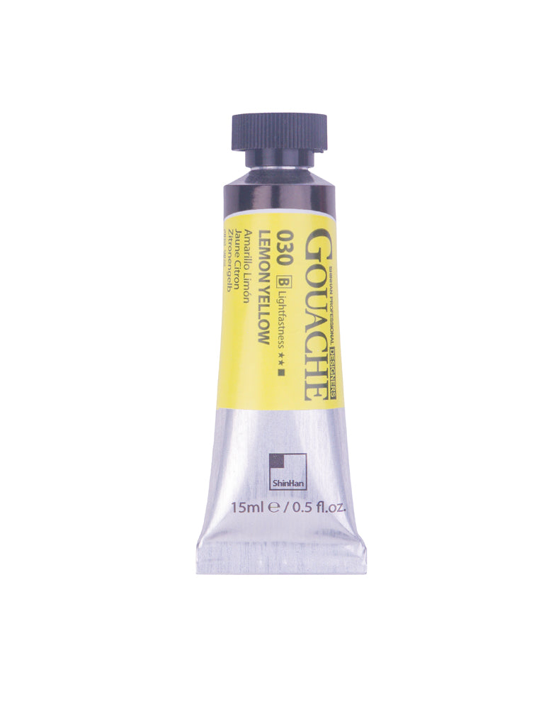 SHINHAN PROFESSIONAL GOUACHE 15ML LEMON YELLOW