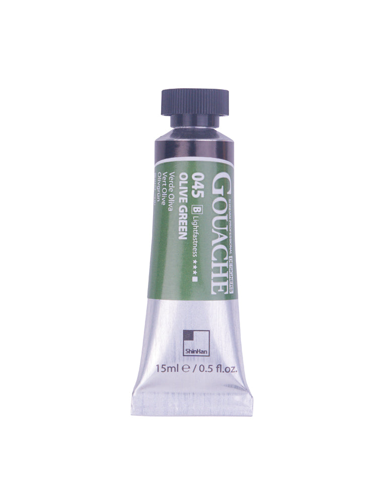 SHINHAN PROFESSIONAL GOUACHE 15ML OLIVE GREEN