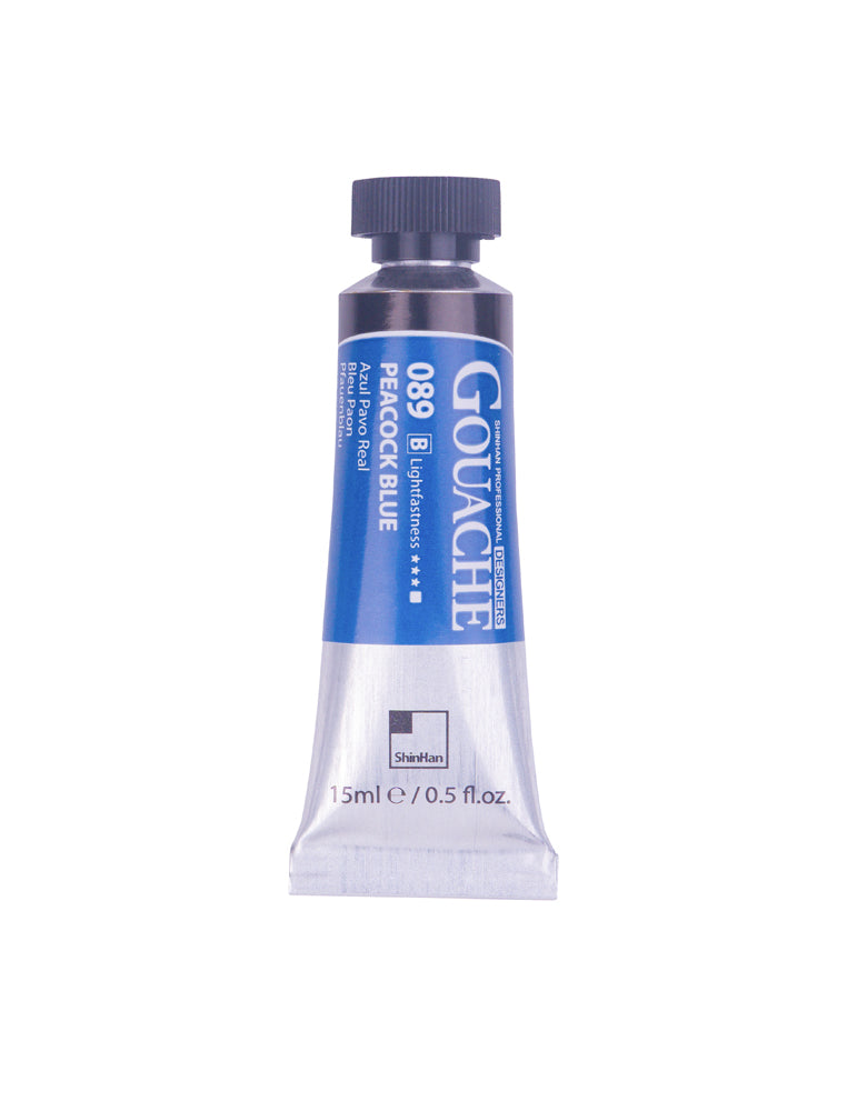 SHINHAN PROFESSIONAL GOUACHE 15ML PEACOCK BLUE