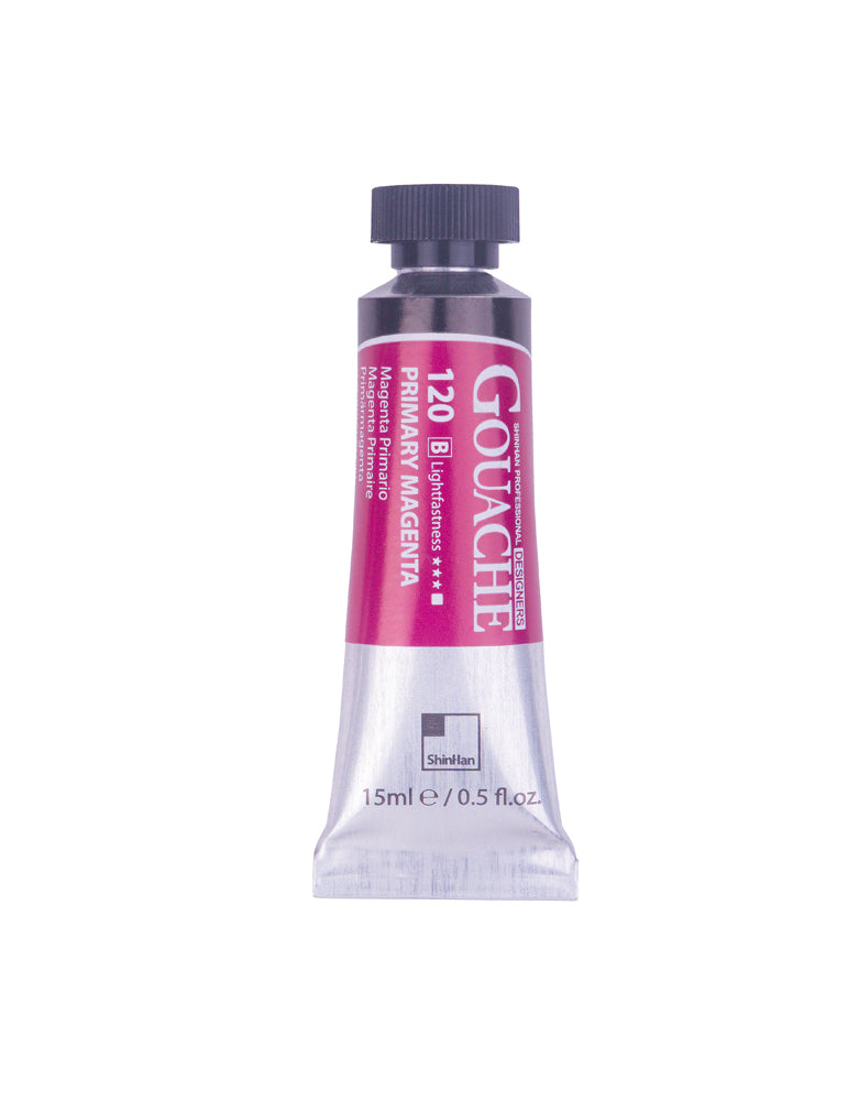 SHINHAN PROFESSIONAL GOUACHE 15ML PRIMARY MAGENTA