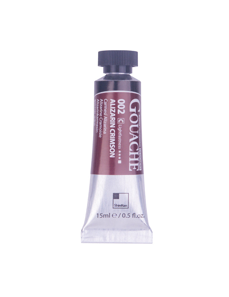 SHINHAN PROFESSIONAL GOUACHE 15ML ALIZARIN CRIMSON