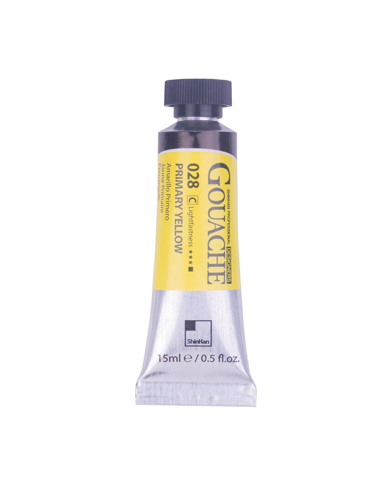 SHINHAN PROFESSIONAL GOUACHE 15ML PRIMARY YELLOW