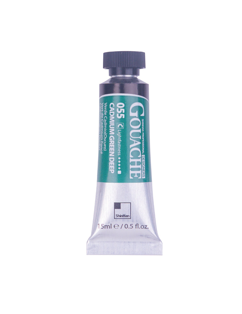 SHINHAN PROFESSIONAL GOUACHE 15ML CADMIUM GREEN DEEP