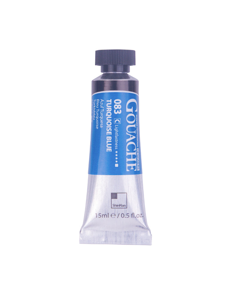 SHINHAN PROFESSIONAL GOUACHE 15ML TURQUOISE BLUE