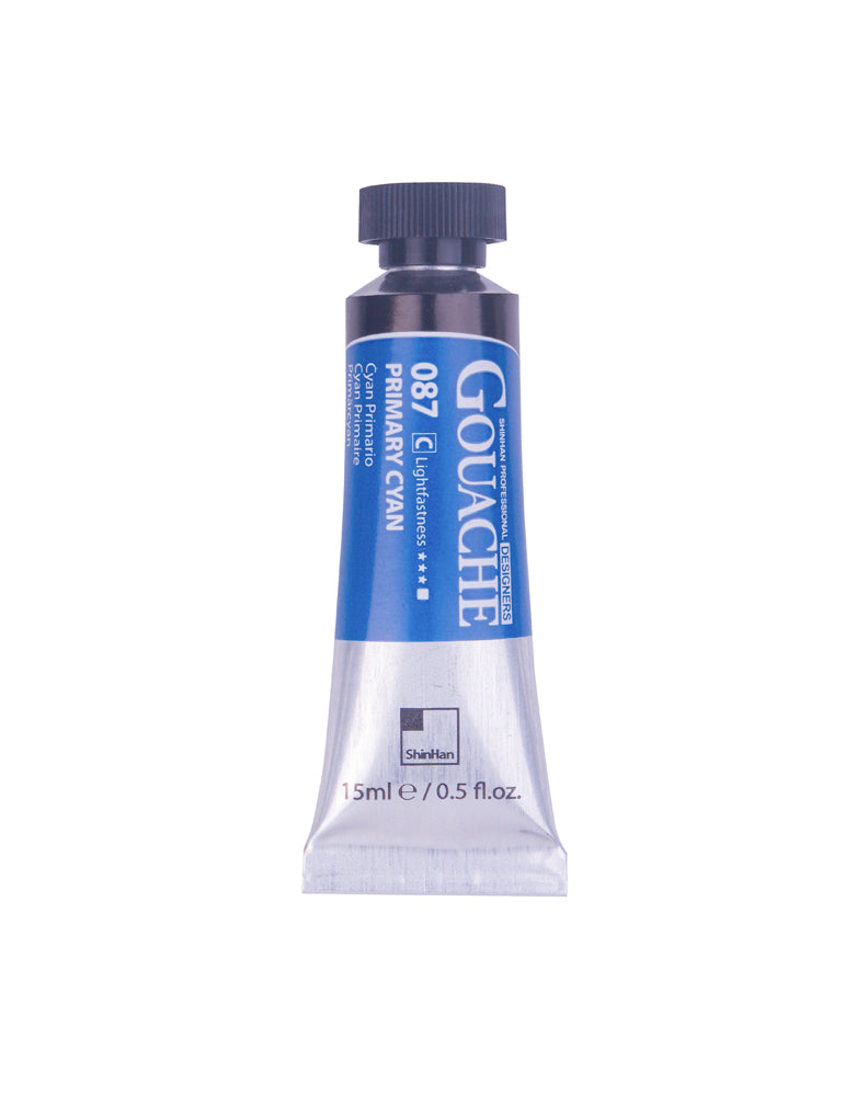 SHINHAN PROFESSIONAL GOUACHE 15ML PRIMARY CYAN