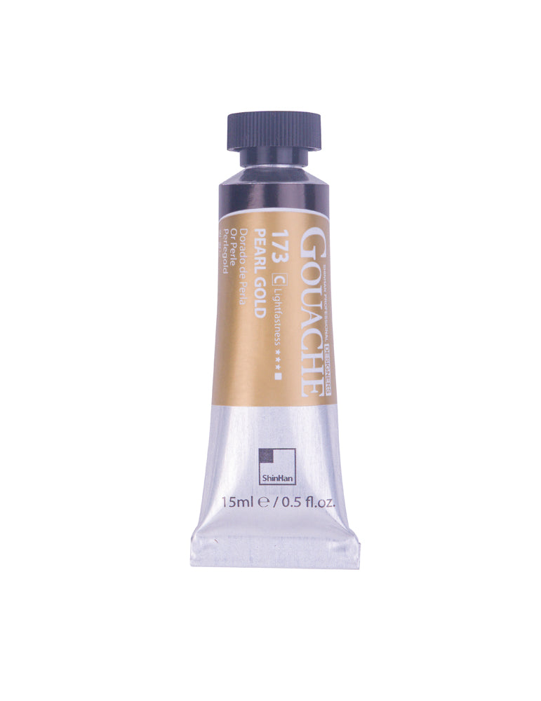 SHINHAN PROFESSIONAL GOUACHE 15ML PEARL GOLD