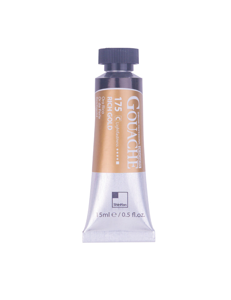 SHINHAN PROFESSIONAL GOUACHE 15ML RICH GOLD