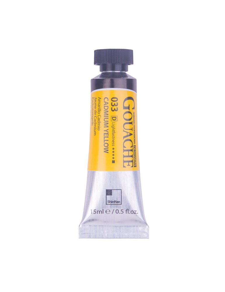 SHINHAN PROFESSIONAL GOUACHE 15ML CADMIUM YELLOW