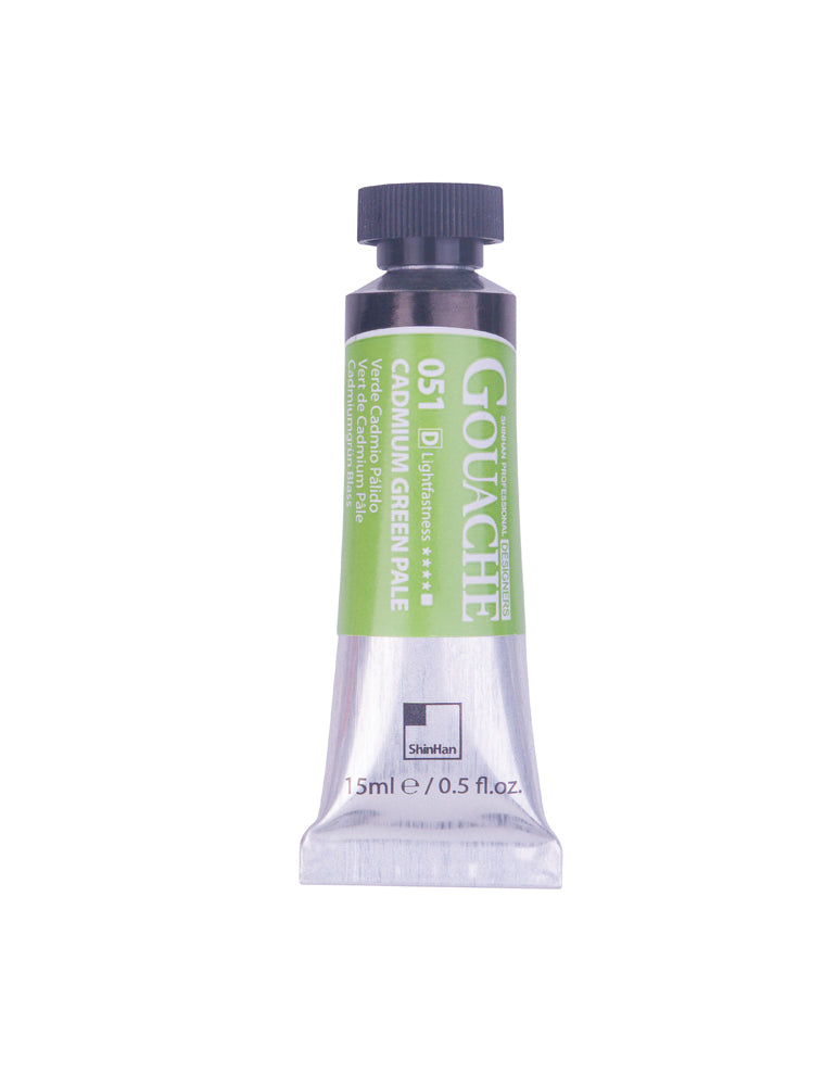 SHINHAN PROFESSIONAL GOUACHE 15ML CADMIUM GREEN PALE
