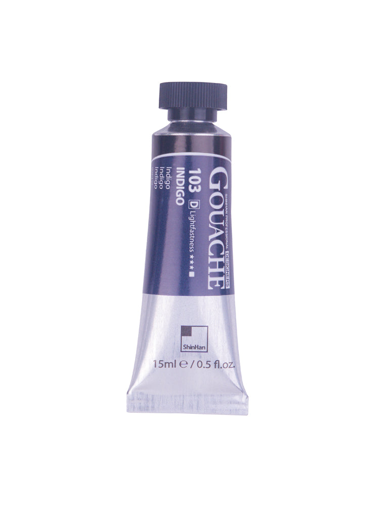 SHINHAN PROFESSIONAL GOUACHE 15ML INDIGO