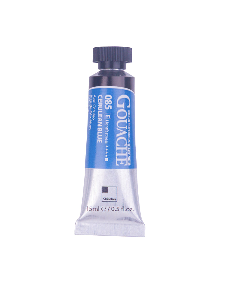 SHINHAN PROFESSIONAL GOUACHE 15ML CERULEAN BLUE