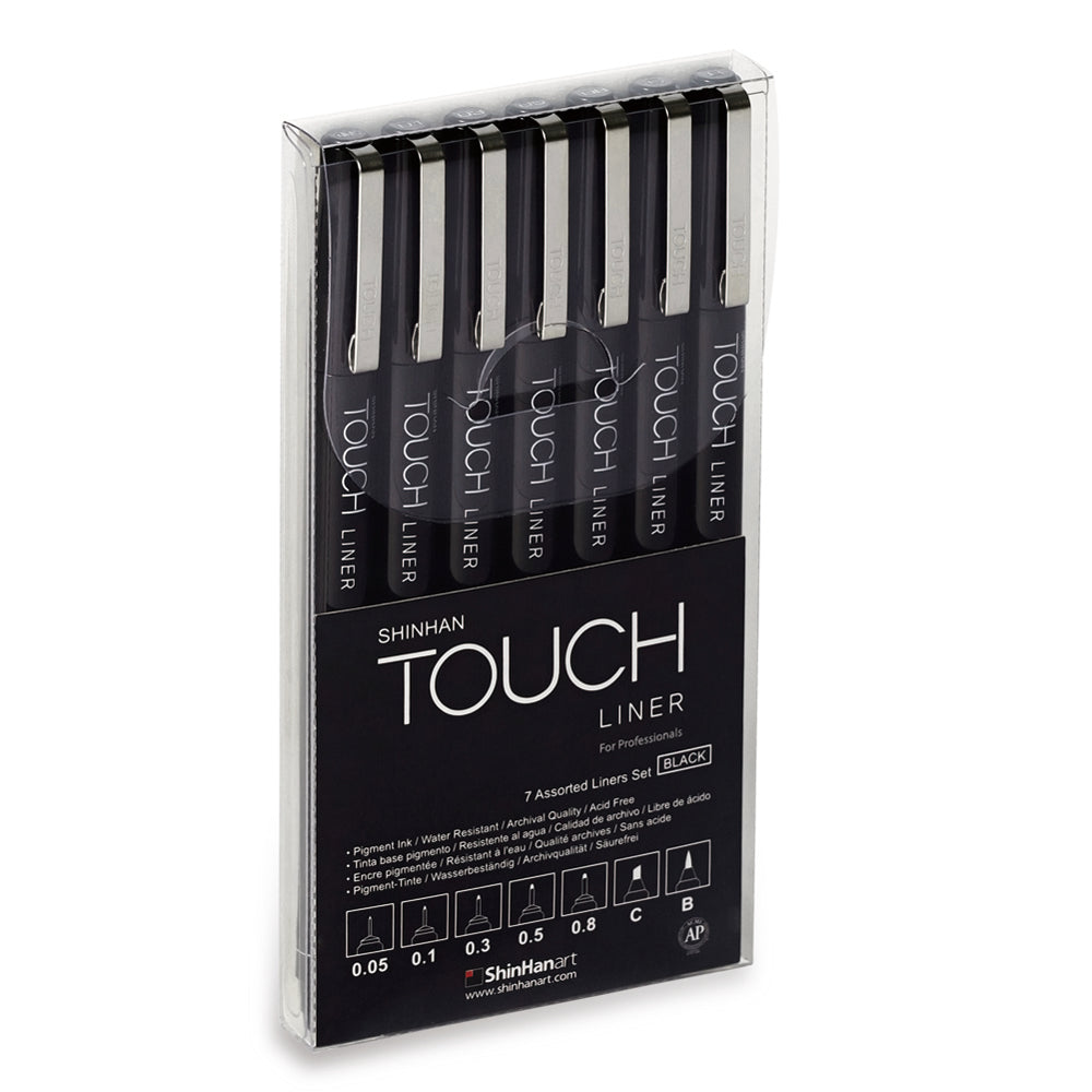 SHINHAN TOUCH LINER SET OF 7 BLACK
