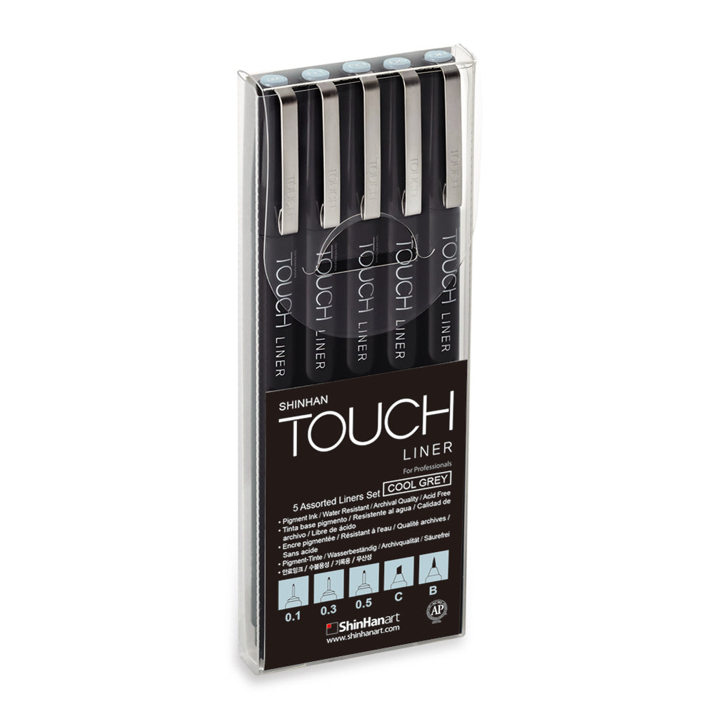 SHINHAN TOUCH LINER SET OF 5 COOL GREY