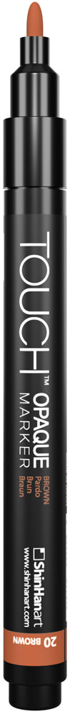 SHINHAN TOUCH OPAQUE MARKER - FINE BROWN