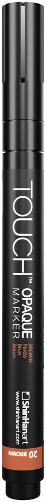 SHINHAN TOUCH OPAQUE MARKER - FINE BROWN