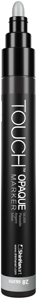 SHINHAN TOUCH OPAQUE MARKER - MEDIUM SILVER