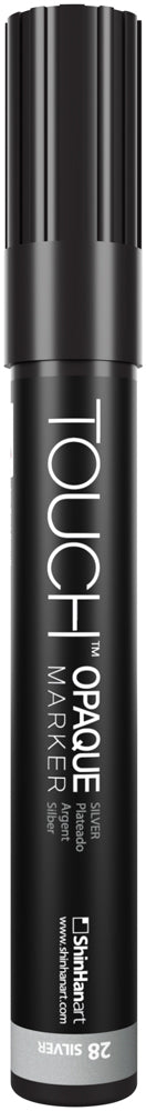 SHINHAN TOUCH OPAQUE MARKER - MEDIUM SILVER