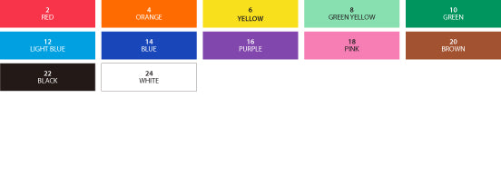 SHINHAN TOUCH OPAQUE MARKER 12 COLOUR SET - MEDIUM