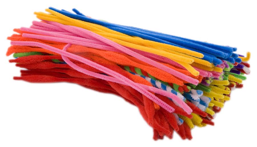 PIPE CLEANERS ASST SHAPE/COL 30cm 200pc