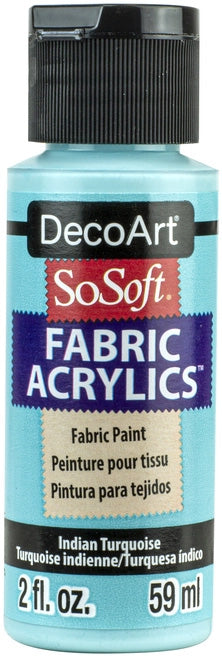 SO SOFT FABRIC SCRYLIC 1oz INDIAN TURQUO