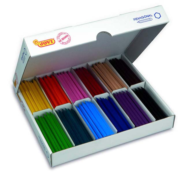 JOVI HEXAGONAL CRAYON ECONOMY PACK 300 (B)