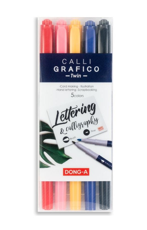 DONG-A CALLI GRAFICO TWIN BRUSH 5pc