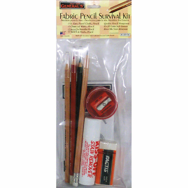GENERAL FABRIC PENCIL SURVIVAL KIT(7pce